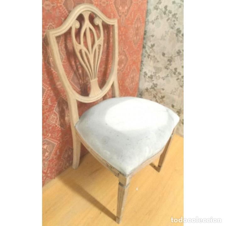 Vintage: SILLA ESCUDO CRUDO - Foto 2