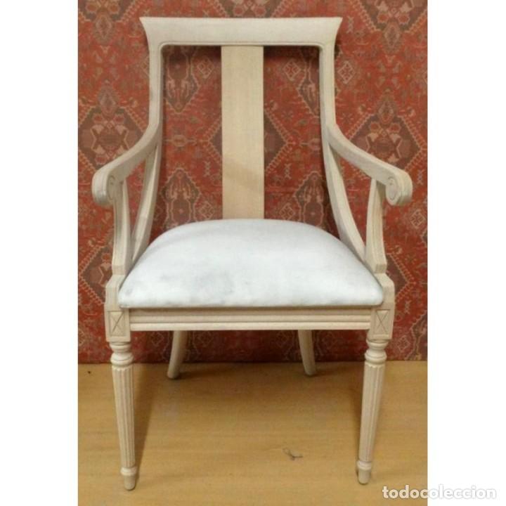 Vintage: SILLON MODELO 48 TRABA HAYA CRUDO - Foto 1