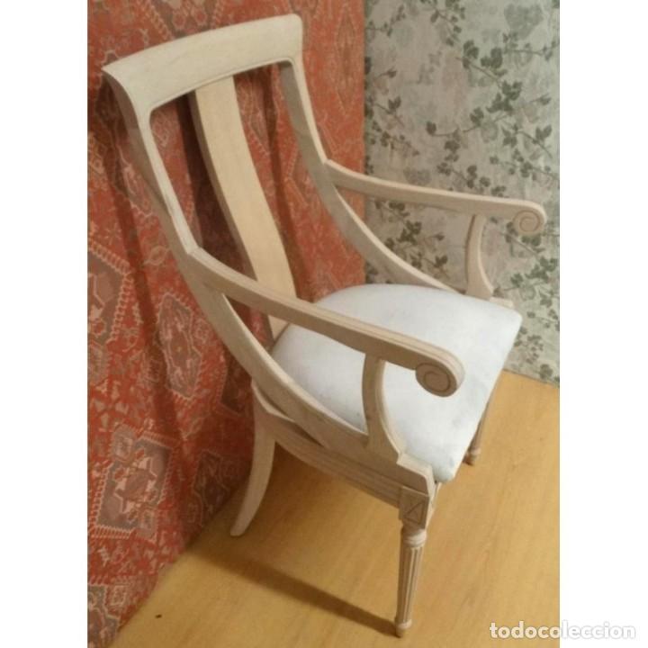 Vintage: SILLON MODELO 48 TRABA HAYA CRUDO - Foto 2