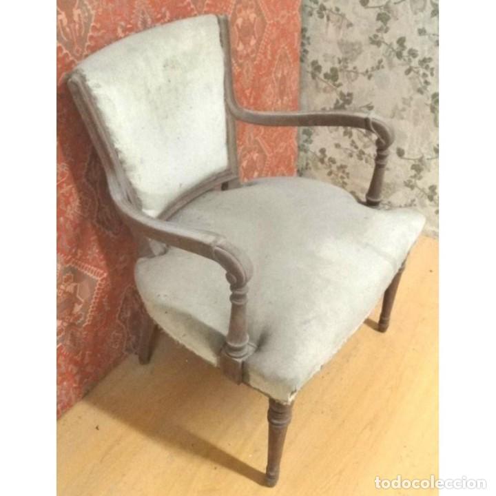 Vintage: SILLON DESCALZADORA NOGAL - Foto 2