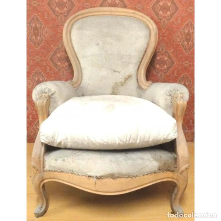 Vintage: SILLON ISABELINO ABUELA CRUDO - Foto 2
