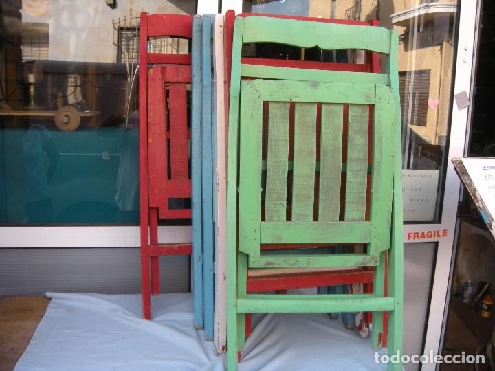 Vintage: SILLA DE CINE DE VERANO, LOTE DE 6 - Foto 5