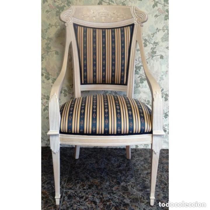 Vintage: 2 SILLONES IMPERIO DECAPE RAYAS - Foto 1