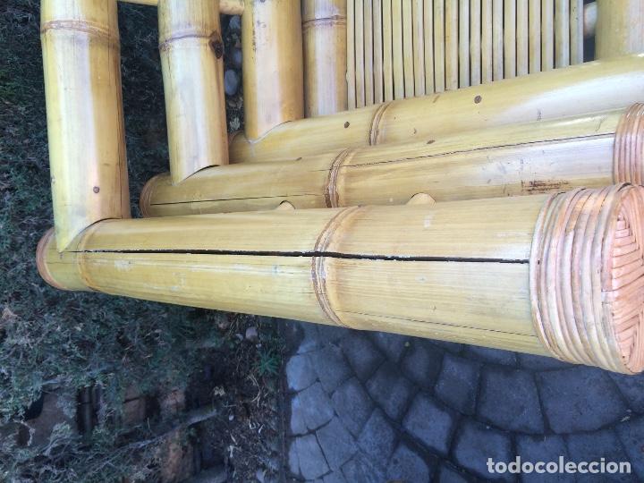 Vintage: Conjunto de jard&iacute;n de bamb&uacute; importado de Bali. Espectacular. - Foto 11