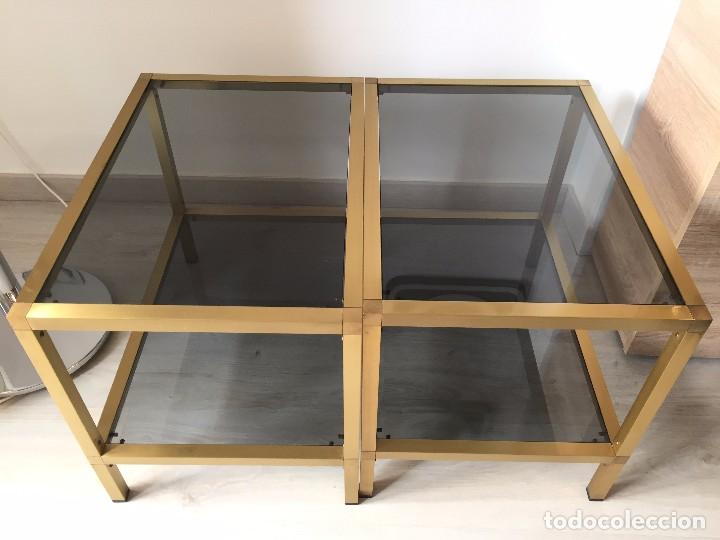 Vintage: MESA RECTANGULAR LAT&oacute;N Y CRISTAL MID CENTURY - Foto 12