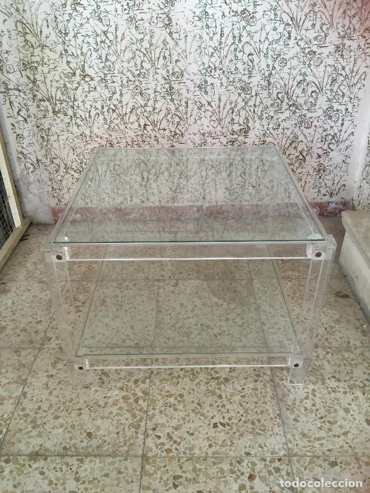 Vintage: MESA METACRITALO Y CRISTAL - Foto 1