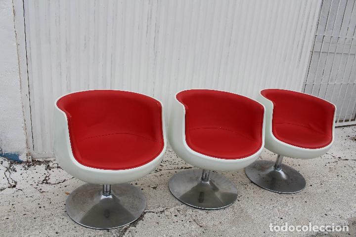 Vintage: 3 sillones vintage giratorios - Foto 4