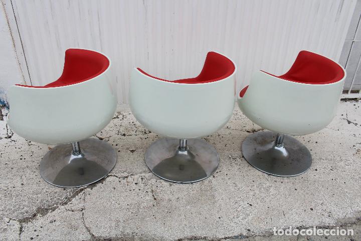 Vintage: 3 sillones vintage giratorios - Foto 9