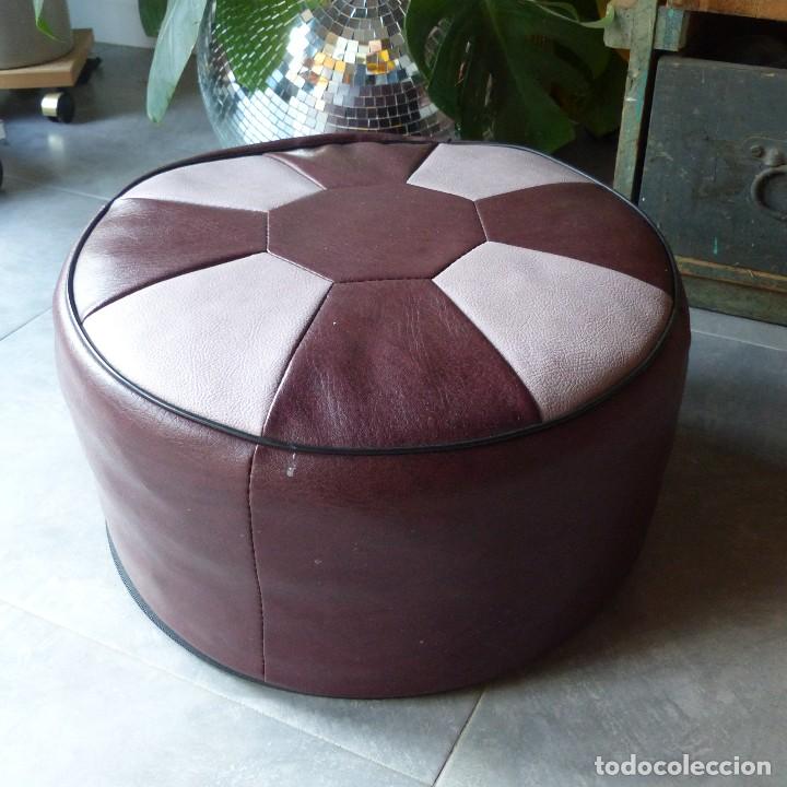 Vintage: Puf / Taburete Vintage 1960 - 1970 - Foto 1