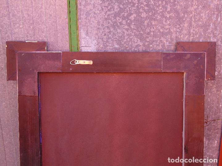 Vintage: ESPEJO DE MADERA BISELADO, CON ANGELOTES EN LAS ESQUINAS - Foto 11