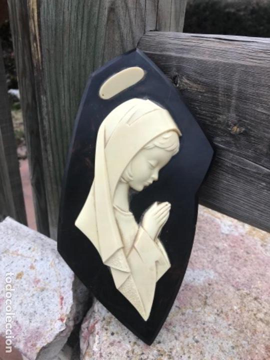 Vintage: Virgen, pared a&ntilde;o 60 - Foto 1