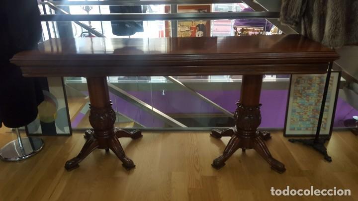 Vintage: MESA LIBRO MADERAS NOBLES - Foto 1
