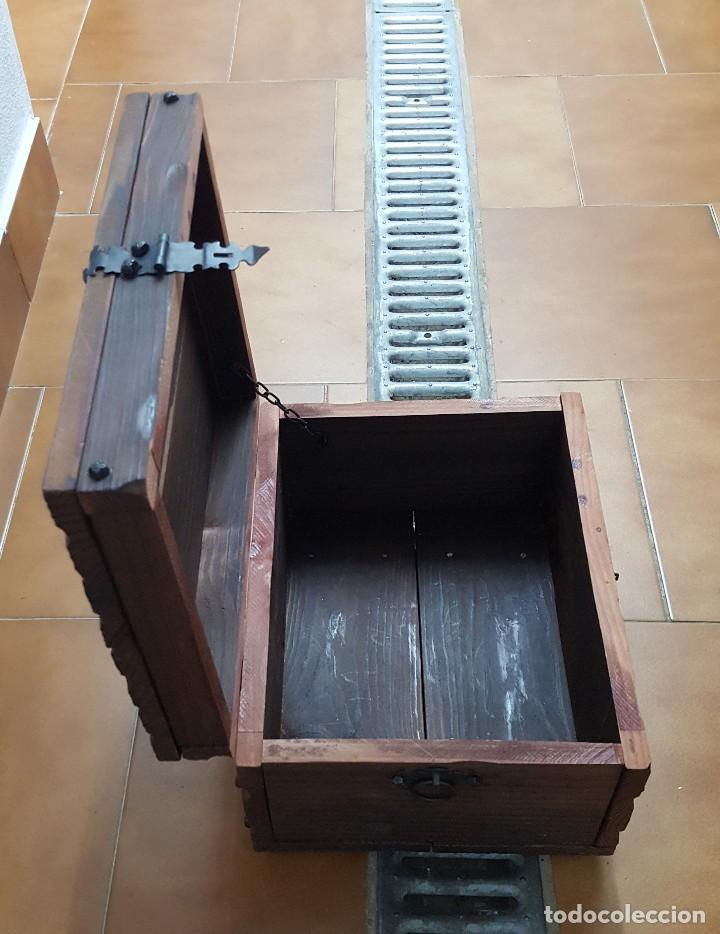 Vintage: Arca de madera estilo r&uacute;stico. - Foto 4