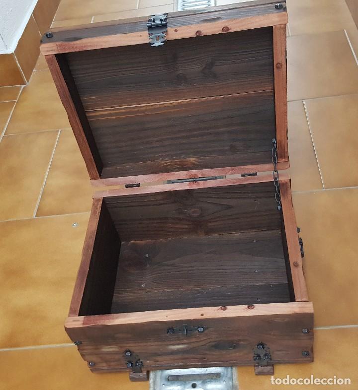 Vintage: Arca de madera estilo r&uacute;stico. - Foto 7