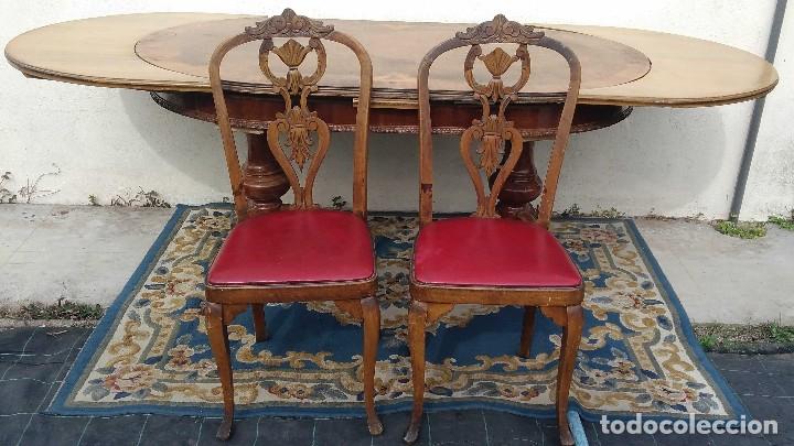 Vintage: Conjunto de Dos Sillas Vintage - 1925 - Foto 3