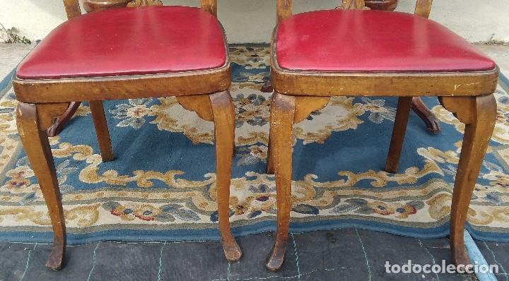 Vintage: Conjunto de Dos Sillas Vintage - 1925 - Foto 8