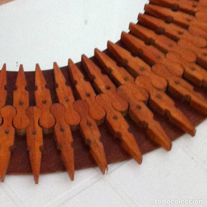 Vintage: Antiguo Espejo pinzas - Foto 2