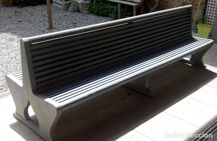 Vintage: Banco doble de madera - Foto 2