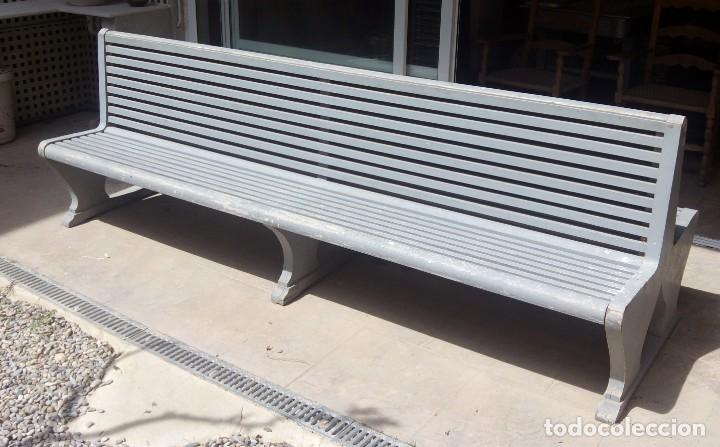 Vintage: Banco doble de madera - Foto 3