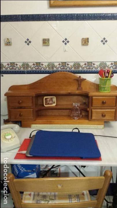 Vintage: Mueble para escritorio de madera maciza. - Foto 1