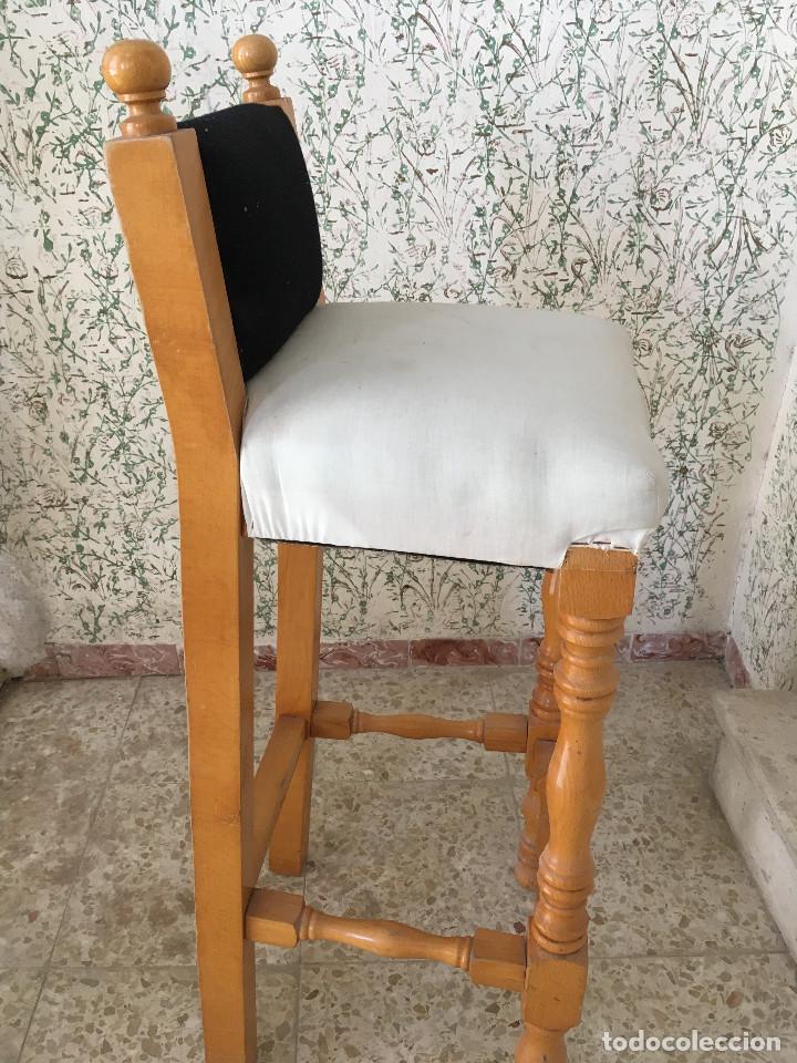 Vintage: TABURETE MADERA - Foto 4