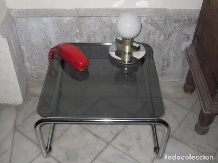 Vintage: MESA RINCONERA CON SOBRE DE CRISTAL - Foto 5