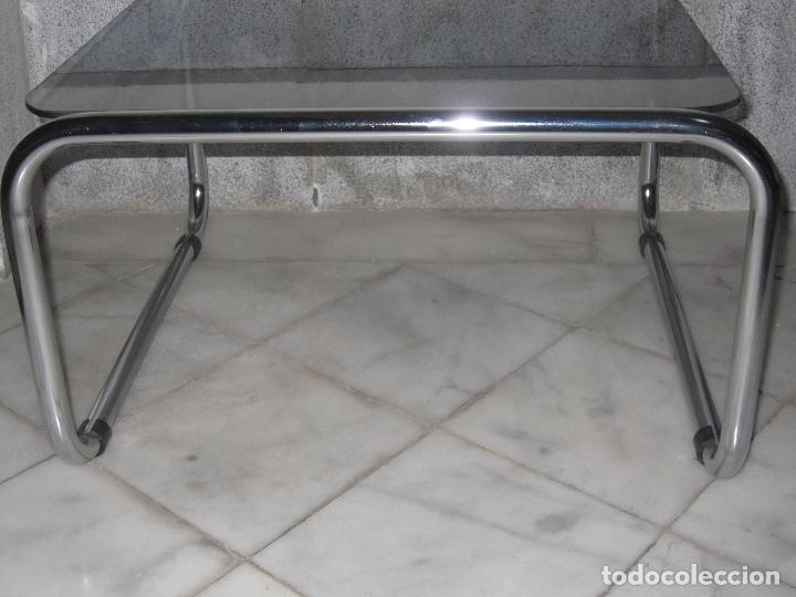 Vintage: MESA RINCONERA CON SOBRE DE CRISTAL - Foto 8