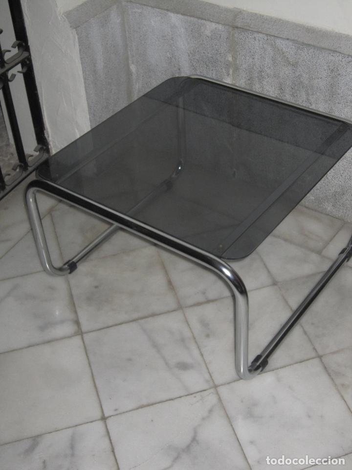 Vintage: MESA RINCONERA CON SOBRE DE CRISTAL - Foto 9