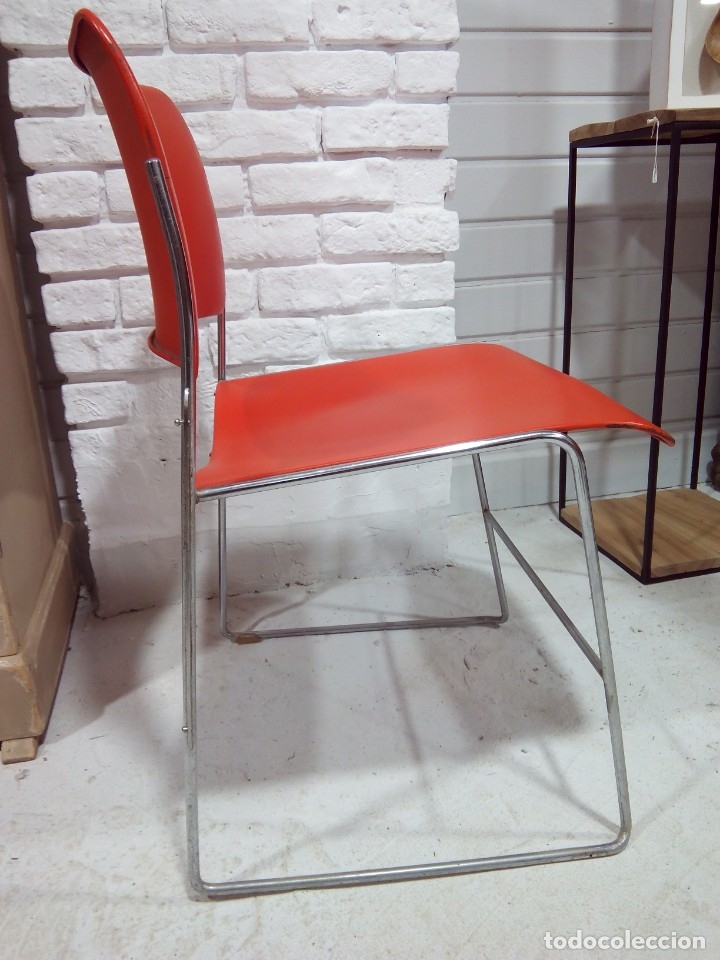 Vintage: 4 SILLAS 4/40 DAVID ROWLAND - Foto 9