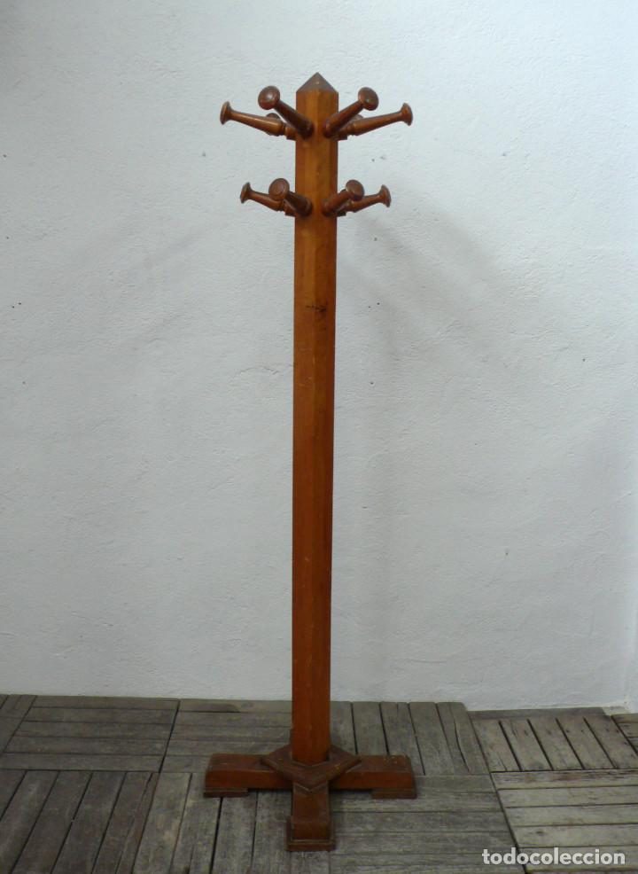 Vintage: Perchero antiguo de madera - Foto 3