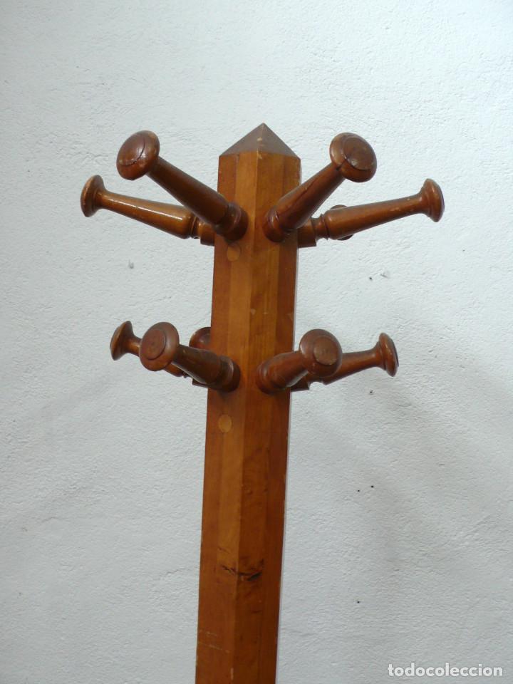 Vintage: Perchero antiguo de madera - Foto 4
