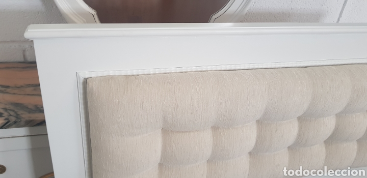 Vintage: CABECERO DE CAMA DE MADERA MACIZA. - Foto 3