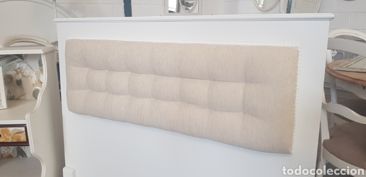 Vintage: CABECERO DE CAMA DE MADERA MACIZA. - Foto 4