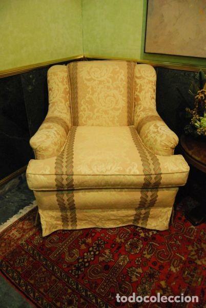 Vintage: Sill&oacute;n tapizado en ocre - Foto 1