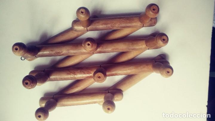 Vintage: PERCHERO DE MADERA EXTENSIBLE - Foto 6