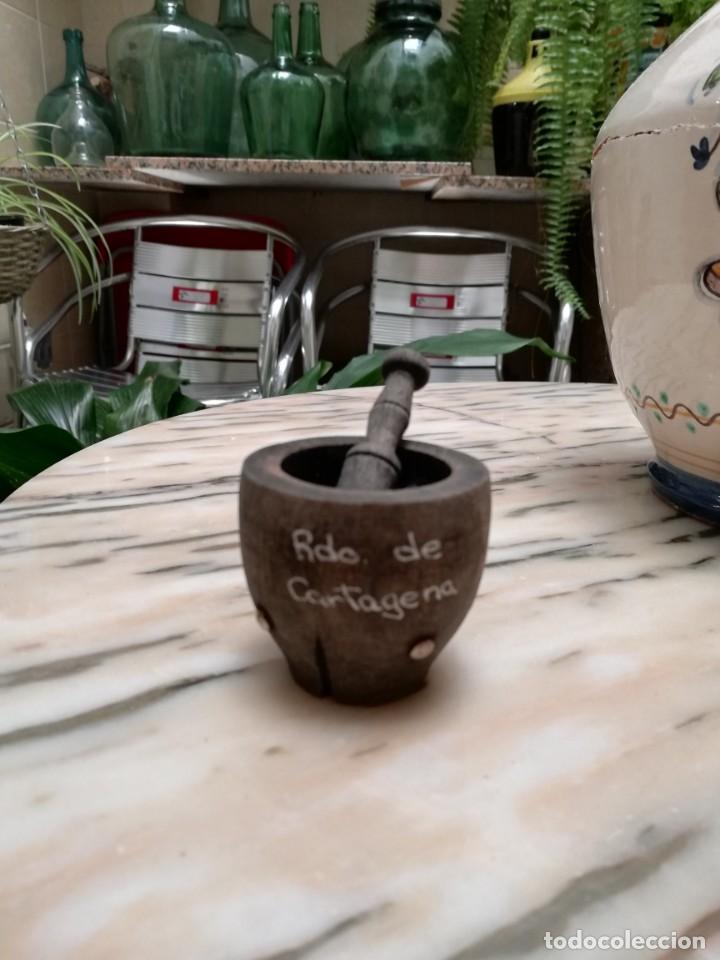 Vintage: Peque&ntilde;o mortero de madera. - Foto 1