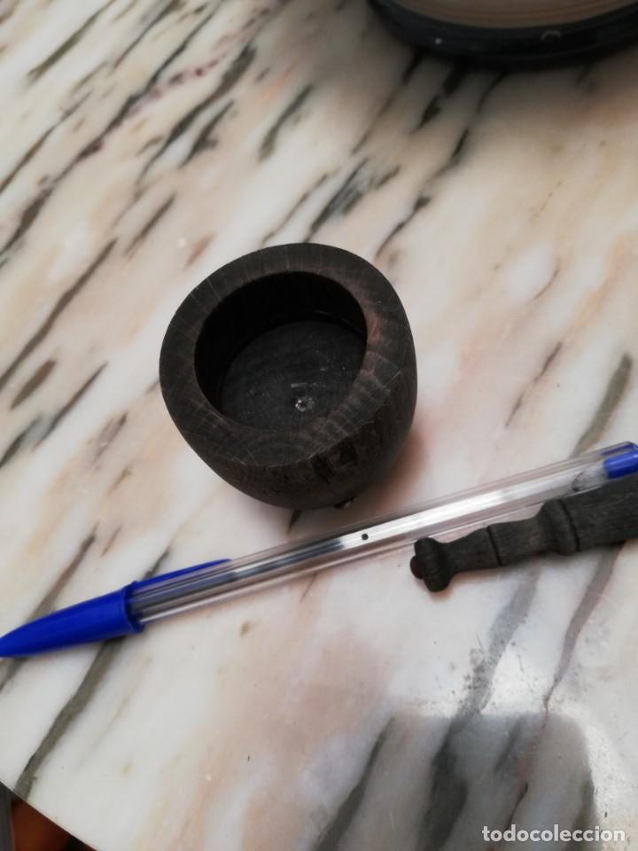 Vintage: Peque&ntilde;o mortero de madera. - Foto 2