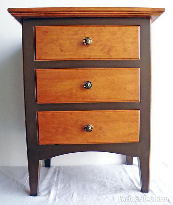 Vintage: MESILLA TRES CAJONES DECORADAY LACADA - Foto 1