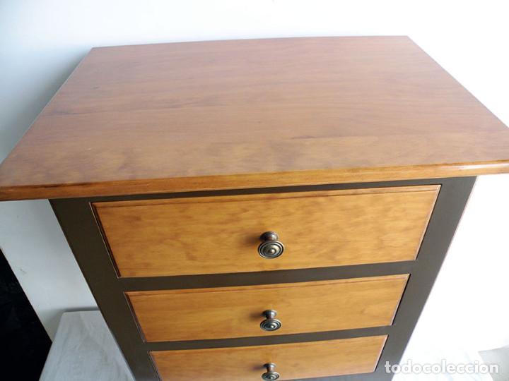 Vintage: MESILLA TRES CAJONES DECORADAY LACADA - Foto 3