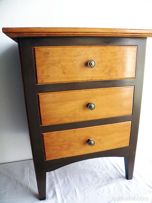 Vintage: MESILLA TRES CAJONES DECORADAY LACADA - Foto 5