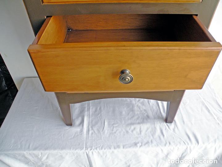 Vintage: MESILLA TRES CAJONES DECORADAY LACADA - Foto 6