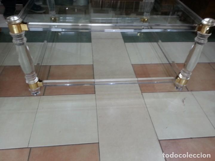 Vintage: MESA METACRILATO Y CRISTAL - Foto 4