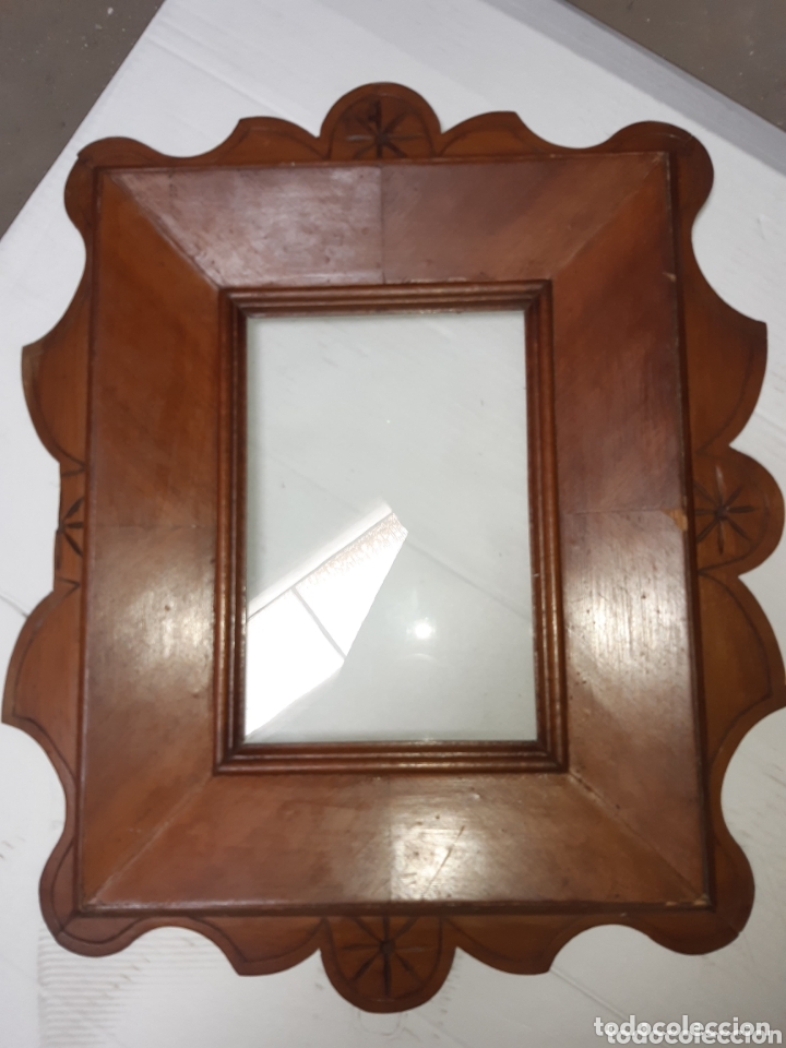 Vintage: Antiguo marco con cristal - Foto 1