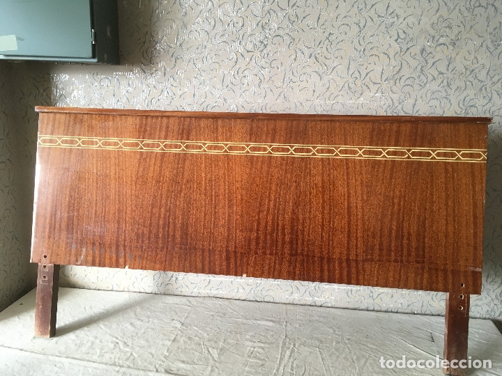 Vintage: CABECERO MADERA MUY PESADO - Foto 1