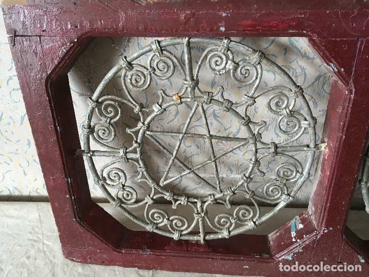 Vintage: VENTANUCO EN MADERA Y HIERRO ESTILO MARROQU&Iacute; - Foto 2