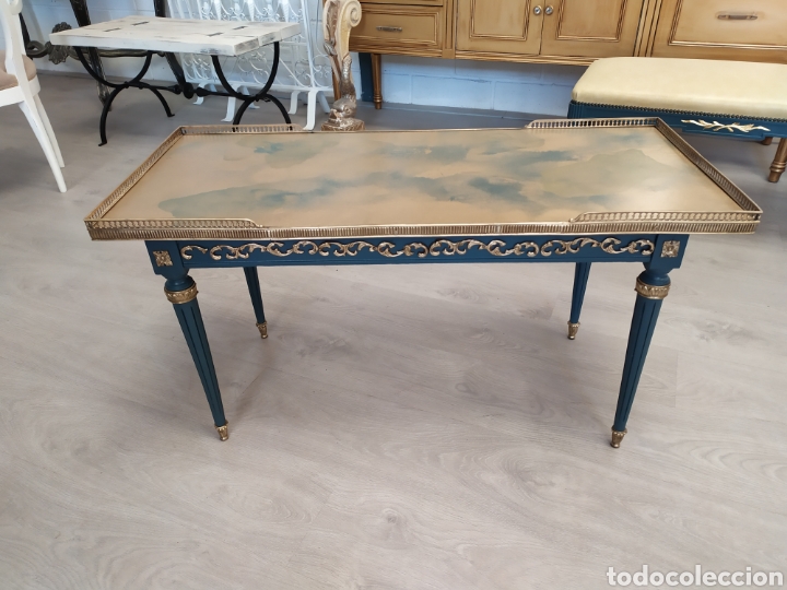 Vintage: Conjunto de mesilla y descalzadora. - Foto 1