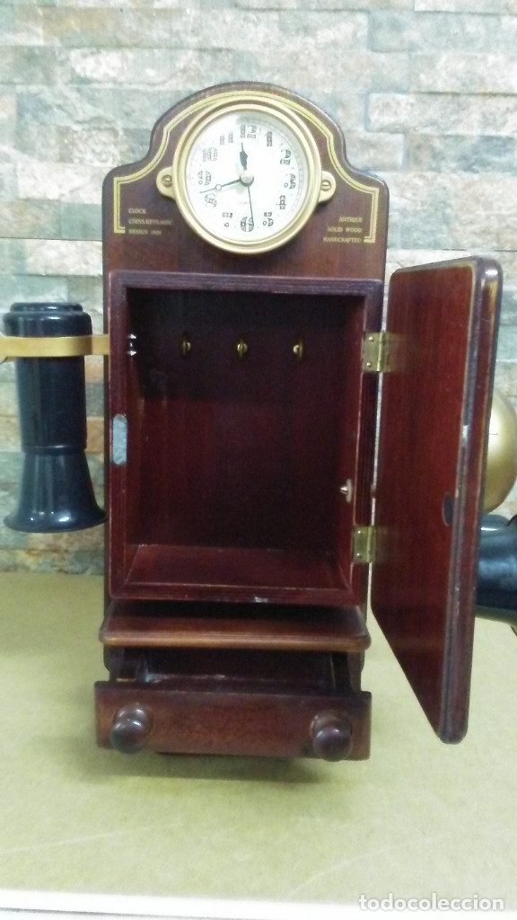 Vintage: PRECIOSO GUARDALLAVES DE MADERA - Foto 5