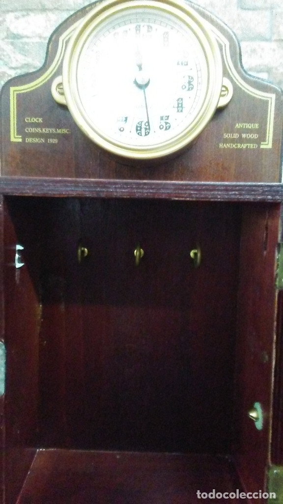 Vintage: PRECIOSO GUARDALLAVES DE MADERA - Foto 6