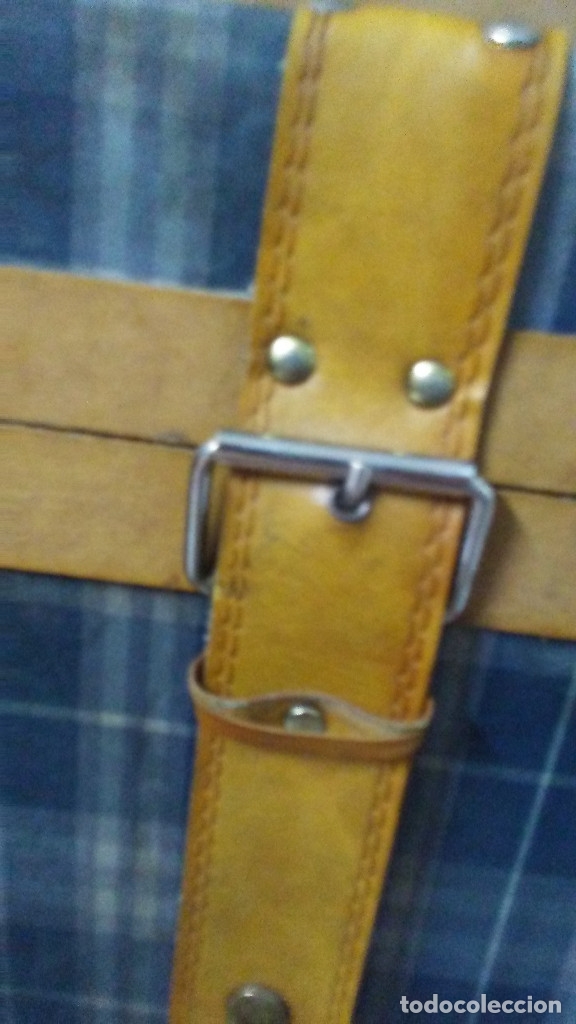 Vintage: BA&Uacute;L DE MADERA FORRADO EN TELA - Foto 3