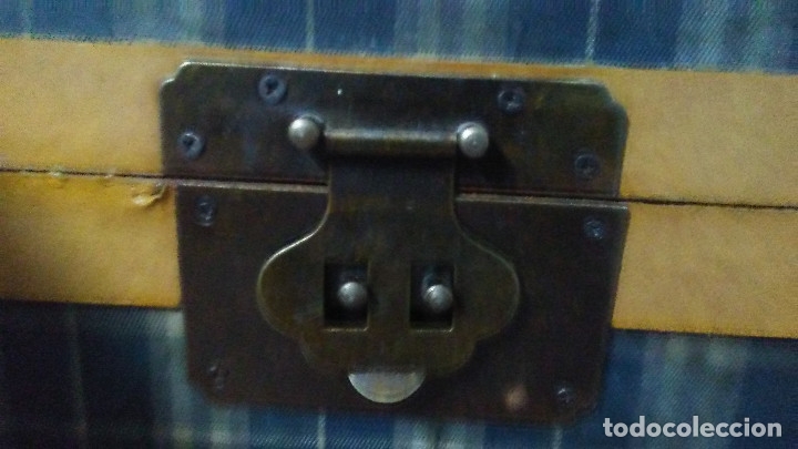 Vintage: BA&Uacute;L DE MADERA FORRADO EN TELA - Foto 4